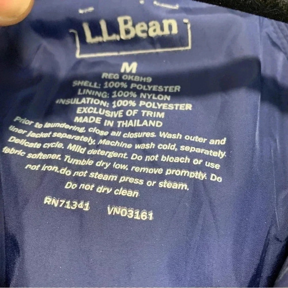 L.L.  Bean blue navy 3 in 1 jacket - Picture 3 of 16